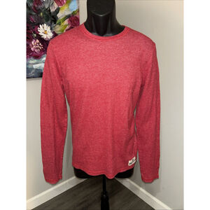 Vtg Holster Men’s XL Red Waffle Knit Long Sleeve Crew Neck Pullover 90’s